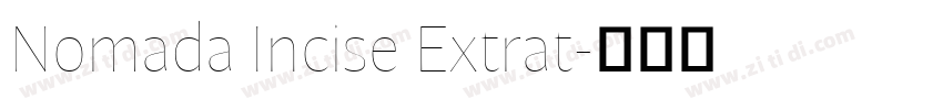 Nomada Incise Extrat字体转换 Nomada Incise Extrat字体转换